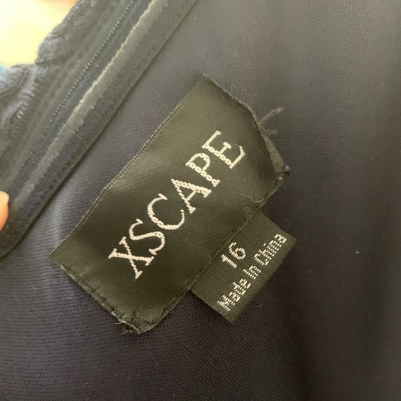 Xscape Lace Off the Shoulder Floor Length Gown - Picture 5 of 5